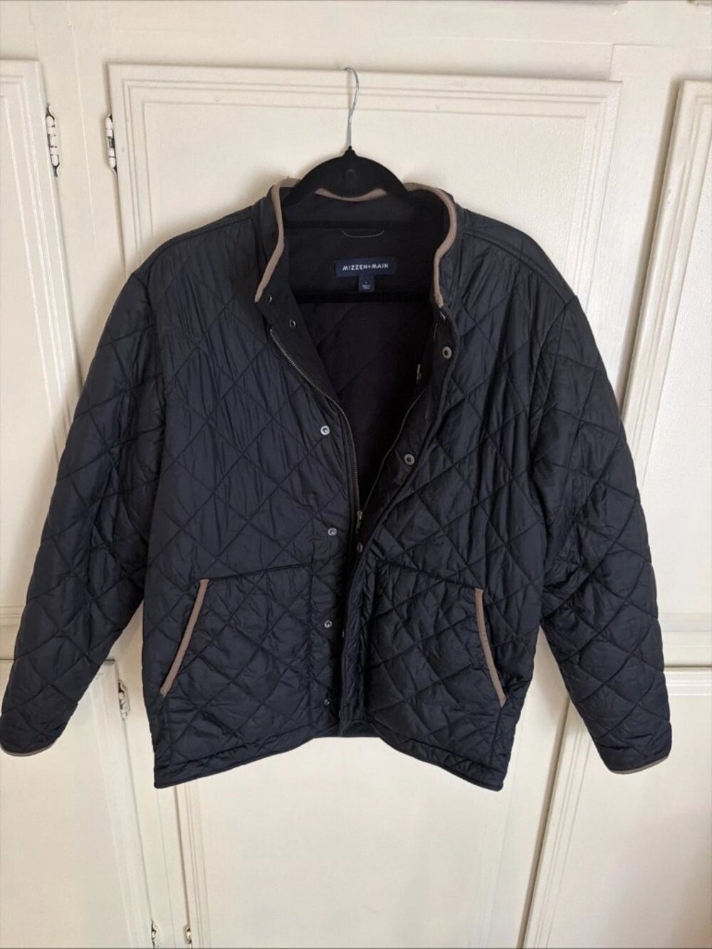 MIZZEN + MAIN Belmont Quilted Jacket Black & Brown Men’s Large